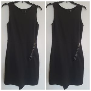 Women's black Mini dress with zipper